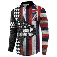 Hawaii 1959 Statehood Day Button Sweatshirt Classic Style LT05 - Polynesian Pride