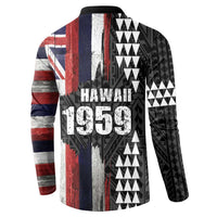 Hawaii 1959 Statehood Day Button Sweatshirt Classic Style LT05 - Polynesian Pride