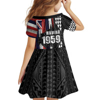 Hawaii 1959 Statehood Day Kid Short Sleeve Dress Classic Style