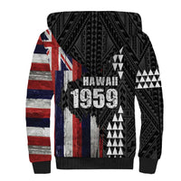 Hawaii 1959 Statehood Day Sherpa Hoodie Classic Style LT05 - Polynesian Pride