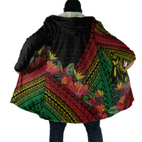 Retro Hawaiian Singer Cloak Polynesian Style Tropical Flowers LT05 - Polynesian Pride