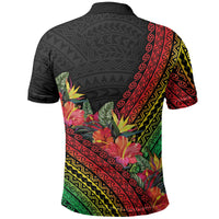 Retro Hawaiian Singer Polo Shirt Polynesian Style Tropical Flowers LT05 - Polynesian Pride