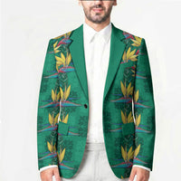 Hawaii Waikiki King Blazer Green Quilt With Pua Manu LT05 - Polynesian Pride