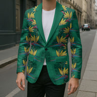 Hawaii Waikiki King Blazer Green Quilt With Pua Manu LT05 - Polynesian Pride