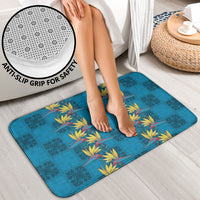 Hawaii Waikiki King Bathroom Set Blue Quilt With Pua Manu LT05 - Polynesian Pride