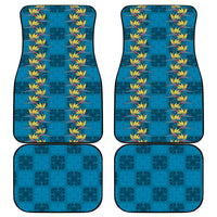 Hawaii Waikiki King Car Mats Blue Quilt With Pua Manu LT05 - Polynesian Pride