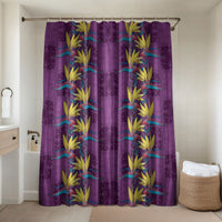 Hawaii Waikiki King Bathroom Set Purple Quilt With Pua Manu LT05 Shower Curtain Only Purple - Polynesian Pride