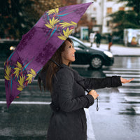 Hawaii Waikiki King Umbrella Purple Quilt With Pua Manu LT05 - Polynesian Pride