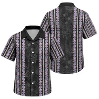 Hawaii Queen Liliuokalani Family Matching Mermaid Dress and Hawaiian Shirt Hawaiian Lei Pua Kalaunu LT05 Son's Shirt Black - Polynesian Pride
