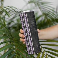 Hawaii Queen Liliuokalani Skinny Tumbler Hawaiian Lei Pua Kalaunu LT05 - Polynesian Pride