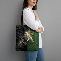 South Africa And New Zealand Tote Bag Springboks And Kiwis Rugby Rivalry