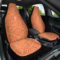 Personalised Lapita Culture Car Seat Cover Iconic Double Face Pattern LT05 One Size Brown - Polynesian Pride