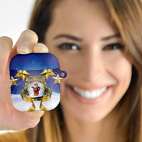 Samoa Christmas AirPods Case Snow Globe With Samoan Santa - Polynesian Pride