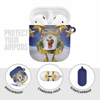 Samoa Christmas AirPods Case Snow Globe With Samoan Santa LT05 - Polynesian Pride