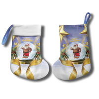 Samoa Christmas Stocking Snow Globe With Samoan Santa - Polynesian Pride