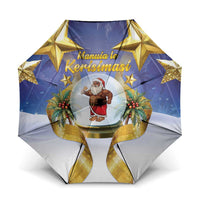 Samoa Christmas Umbrella Snow Globe With Samoan Santa - Polynesian Pride