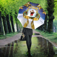 Samoa Christmas Umbrella Snow Globe With Samoan Santa - Polynesian Pride