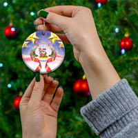 American Samoa Christmas Ceramic Ornament Seashell Santa Beach Vibes LT05 - Polynesian Pride