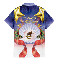 American Samoa Christmas Family Matching Mermaid Dress and Hawaiian Shirt Seashell Santa Beach Vibes - Polynesian Pride