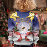 American Samoa Christmas Kid Ugly Christmas Sweater Seashell Santa Beach Vibes LT05 - Polynesian Pride