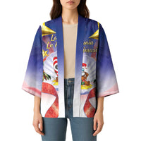 American Samoa Christmas Kimono Seashell Santa Beach Vibes - Polynesian Pride