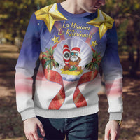 American Samoa Christmas Ugly Christmas Sweater Seashell Santa Beach Vibes LT05 - Polynesian Pride