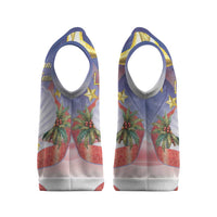 American Samoa Christmas Knitted V-Neck Vest Seashell Santa Beach Vibes LT05 - Polynesian Pride