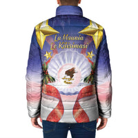 American Samoa Christmas Padded Jacket Seashell Santa Beach Vibes LT05 - Polynesian Pride