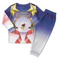 American Samoa Christmas Pajama Set Seashell Santa Beach Vibes LT05 - Polynesian Pride