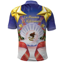 American Samoa Christmas Polo Shirt Seashell Santa Beach Vibes - Polynesian Pride