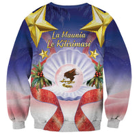 American Samoa Christmas Sweatshirt Seashell Santa Beach Vibes - Polynesian Pride