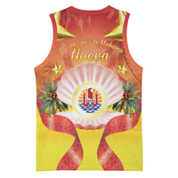 French Polynesia Christmas Basketball Jersey Seashell Santa Beach Vibes LT05 - Polynesian Pride