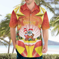 French Polynesia Christmas Hawaiian Shirt Seashell Santa Beach Vibes - Polynesian Pride