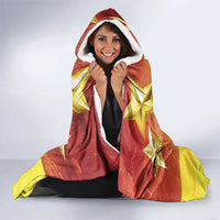 French Polynesia Christmas Hooded Blanket Seashell Santa Beach Vibes - Polynesian Pride