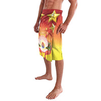 French Polynesia Christmas Lavalava Seashell Santa Beach Vibes - Polynesian Pride