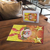 French Polynesia Christmas Puzzle Seashell Santa Beach Vibes LT05 - Polynesian Pride