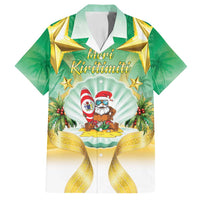 Cook Islands Christmas Family Matching Tank Maxi Dress and Hawaiian Shirt Seashell Santa Beach Vibes - Polynesian Pride