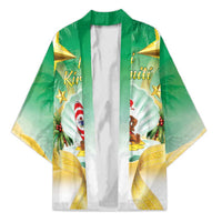 Cook Islands Christmas Kimono Seashell Santa Beach Vibes - Polynesian Pride