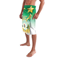 Cook Islands Christmas Lavalava Seashell Santa Beach Vibes - Polynesian Pride