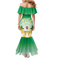 Cook Islands Christmas Mermaid Dress Seashell Santa Beach Vibes - Polynesian Pride