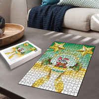 Cook Islands Christmas Puzzle Seashell Santa Beach Vibes - Polynesian Pride