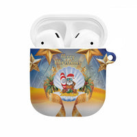 Marshall Islands Christmas AirPods Case Seashell Santa Beach Vibes LT05 Navy - Polynesian Pride