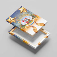 Marshall Islands Christmas Canvas Wall Art Seashell Santa Beach Vibes - Polynesian Pride