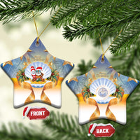 Marshall Islands Christmas Ceramic Ornament Seashell Santa Beach Vibes - Polynesian Pride