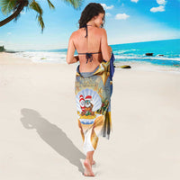 Marshall Islands Christmas Sarong Seashell Santa Beach Vibes - Polynesian Pride