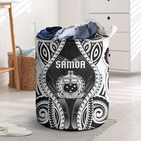 Remember Samoa Black Saturday Laundry Basket Samoa Mo Samoa LT05 Black - Polynesian Pride