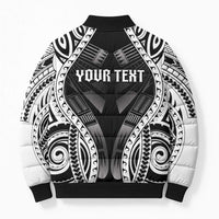 Personalised Remember Samoa Black Saturday Bomber Puffer Jacket Samoa Mo Samoa LT05 - Polynesian Pride