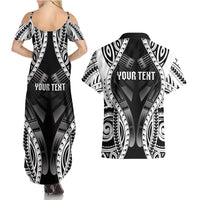 Personalised Remember Samoa Black Saturday Couples Matching Summer Maxi Dress and Hawaiian Shirt Samoa Mo Samoa LT05 - Polynesian Pride