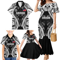 Personalised Remember Samoa Black Saturday Family Matching Mermaid Dress and Hawaiian Shirt Samoa Mo Samoa LT05 - Polynesian Pride