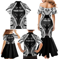 Personalised Remember Samoa Black Saturday Family Matching Mermaid Dress and Hawaiian Shirt Samoa Mo Samoa LT05 - Polynesian Pride